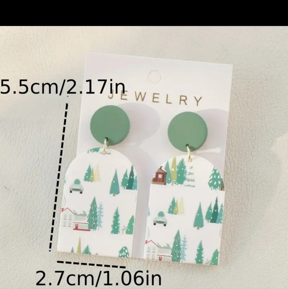 BRAND NEW BEAUTIFUL HOLIDAY PATTERN EARRINGS - Picture 2 of 3